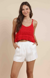 Lucie Fringe Sweater Tank