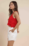 Lucie Fringe Sweater Tank