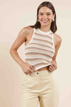 Tisha Striped Sweater Tank
