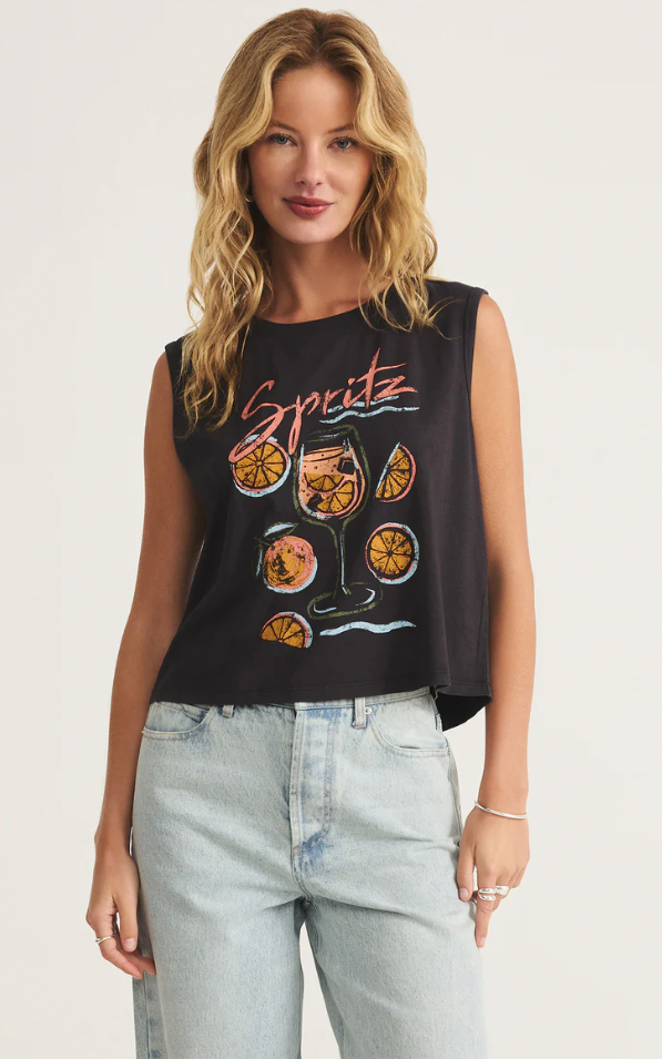  Z SUPPLY - Spritz La Mer Tank
tank top, tank, singlet top, singlet, spritz, t shirt, la mer, italian, italy, summer top, summer, spring, spring top, t shirt, tee shirt, tee-shirt, 