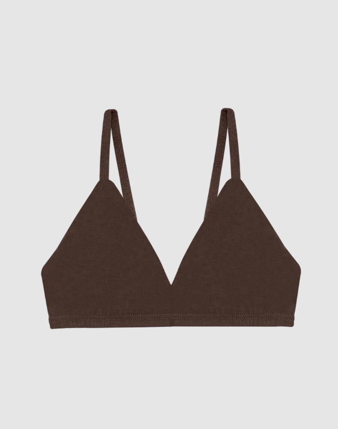 HUHA - Triangle Bralette
bralette, bra, no wire, wirefree, huha, healthy undies, underwear, no toxins, all natural, natural, natural fabric, zinc fabric, zinc undies, bras,