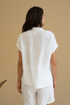 MUS & BOMBON - Whitsun Shirt
linen top, linen shirt, button up, linen button up, linen button up shirt, linen button up top, short sleeve, short sleeve top, short sleeve shirt, short sleeve linen, short sleeve linen top, short sleeve linen shirt, summer top, summer shirt, light shirt, light top, japanese sleeves, vacation wear, vacation top, vacation shirt, holiday top, holiday shirt