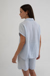 MUS & BOMBON - Whitsun Shirt
linen top, linen shirt, button up, linen button up, linen button up shirt, linen button up top, short sleeve, short sleeve top, short sleeve shirt, short sleeve linen, short sleeve linen top, short sleeve linen shirt, summer top, summer shirt, light shirt, light top, japanese sleeves, vacation wear, vacation top, vacation shirt, holiday top, holiday shirt