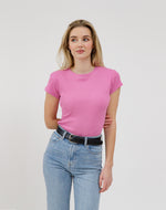 Ribbed Fitted T-Shirt