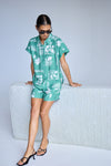 ICHI - Yetta Shirt
shirt, button up, short sleeve, short sleeve button up, short sleeve shirt, button up top, button up shirt, short sleeve top, print, printed top, printed shirt, printed button up, summer top, summer shirt, summer button up, coord, co-ord, set, coord set, co-ord set, coordinating set
