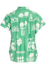 ICHI - Yetta Shirt
shirt, button up, short sleeve, short sleeve button up, short sleeve shirt, button up top, button up shirt, short sleeve top, print, printed top, printed shirt, printed button up, summer top, summer shirt, summer button up, coord, co-ord, set, coord set, co-ord set, coordinating set