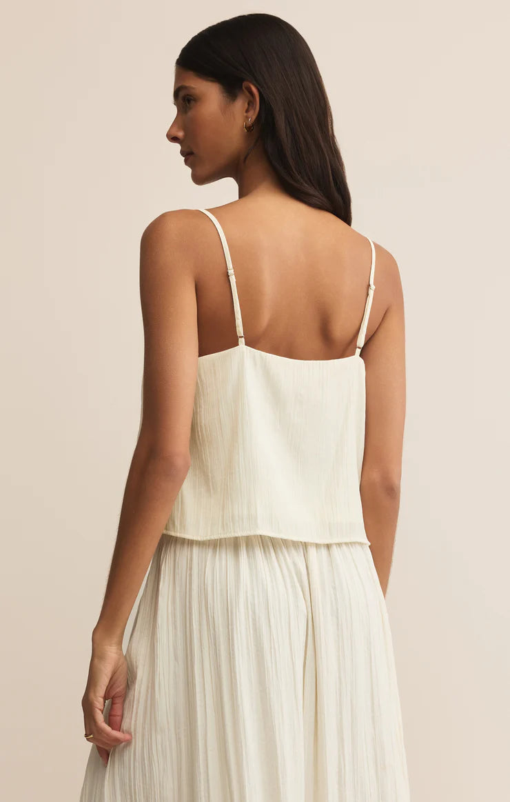 Fiore Crinkle Satin Tank