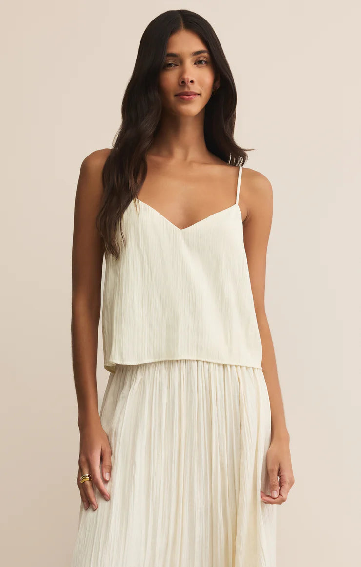 Fiore Crinkle Satin Tank