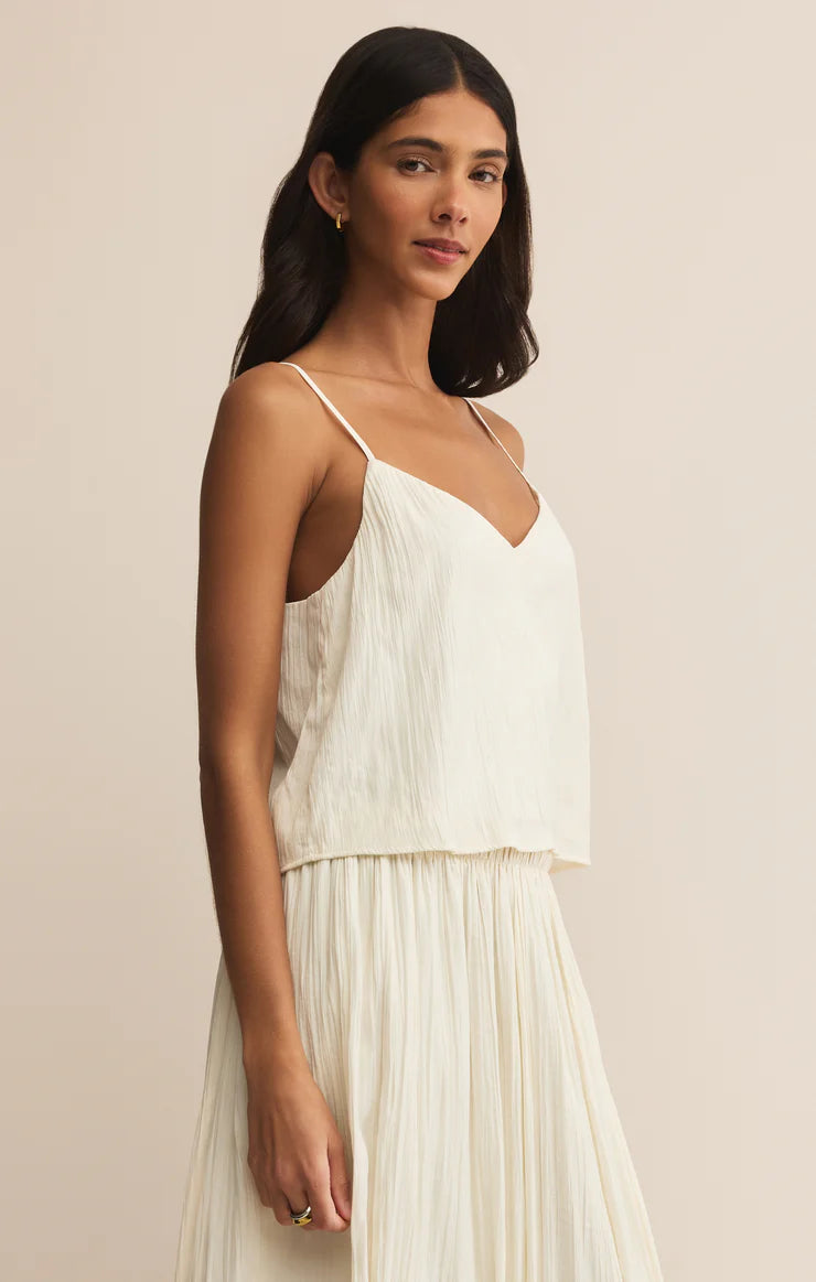 Fiore Crinkle Satin Tank
