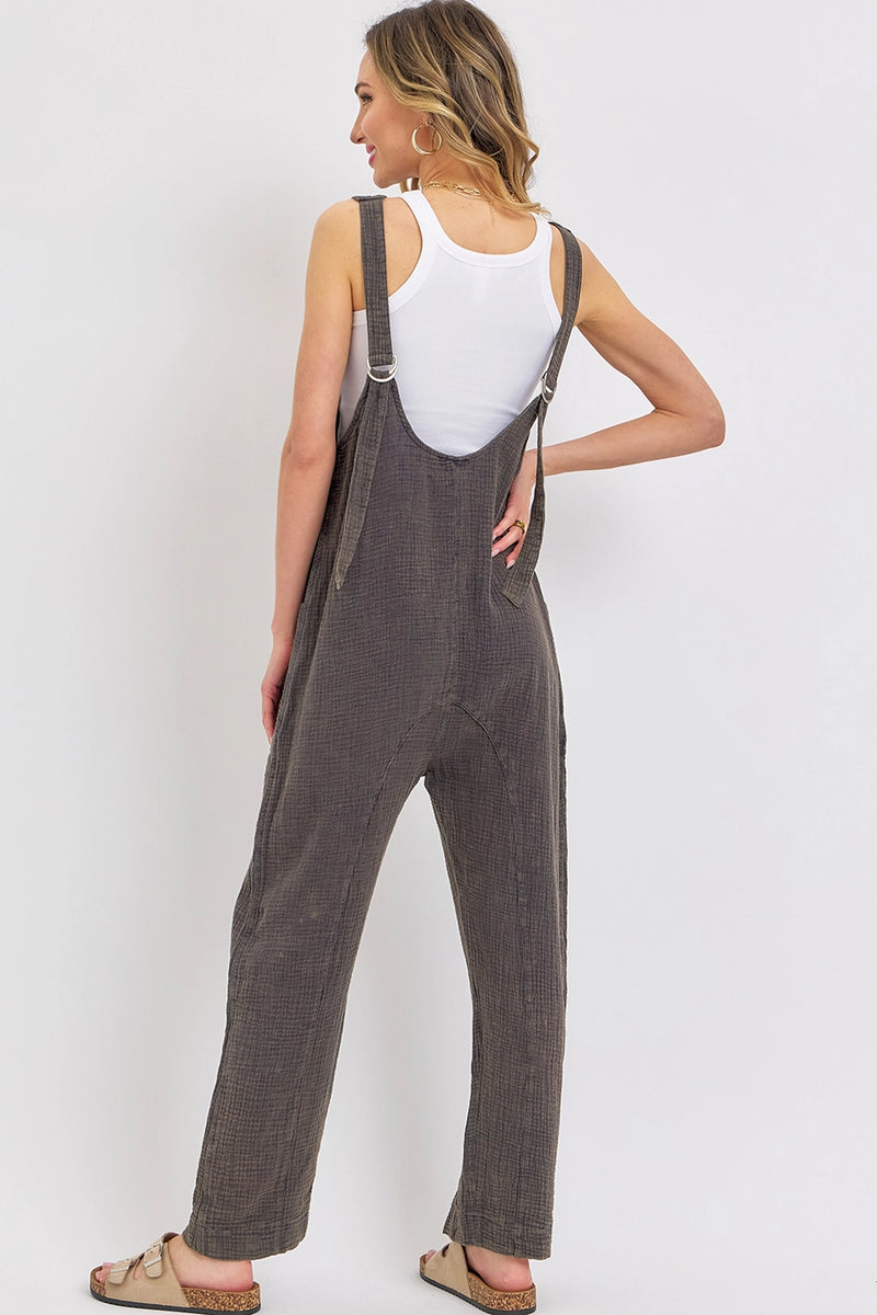 Cotton Gauze Mineral Jumpsuit 