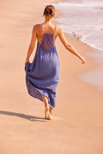 V Neck Shell Strap Dress