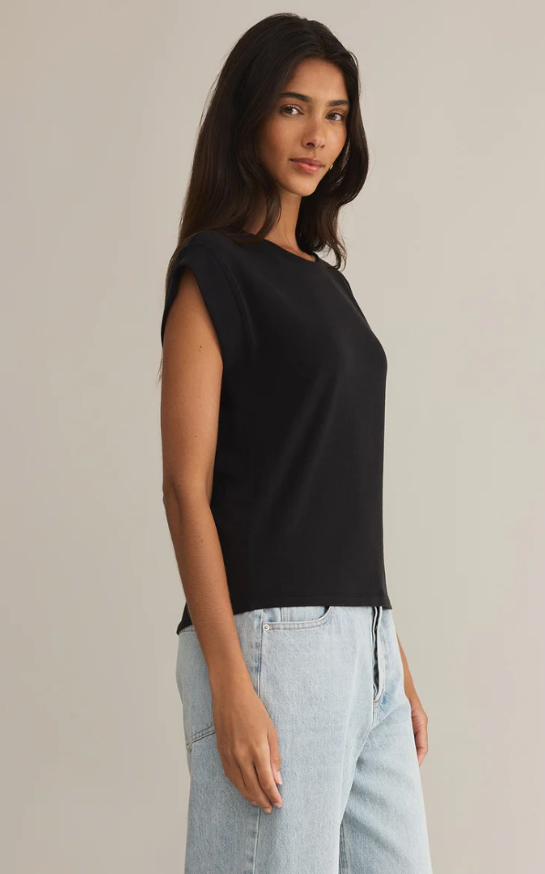 Z SUPPLY - Camino Tee
black casual top, casual top, top, tee, casual tee, casual tee shirt, tee shirt, black tee shirt, comfortable shirt, comfortable top, basic, basics, everyday wear