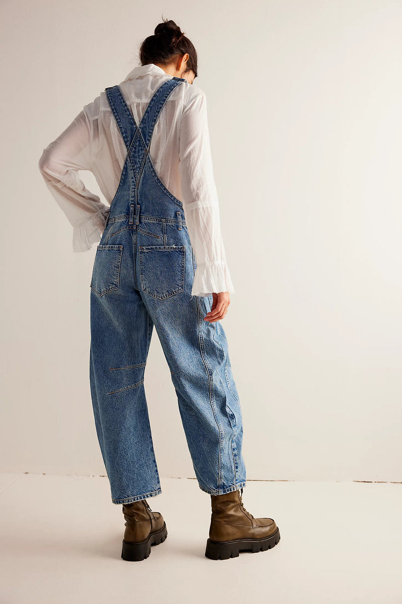 Free People - Good Luck Barrel Overalls