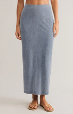 Z SUPPLY - Gail Jersey Denim Midi Skirt
midi skirt, blue midi skirt, long skirt, spring skirt, blue skirt, denim skirt, jersey denim skirt, denim midi skirt, jersey denim midi skirt, blue midi, denim midi, jersey denim midi, smart casual, smart casual skirt, states of summer, courtenay, canada, casual skirt