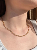 Paperclip Necklace-Gold