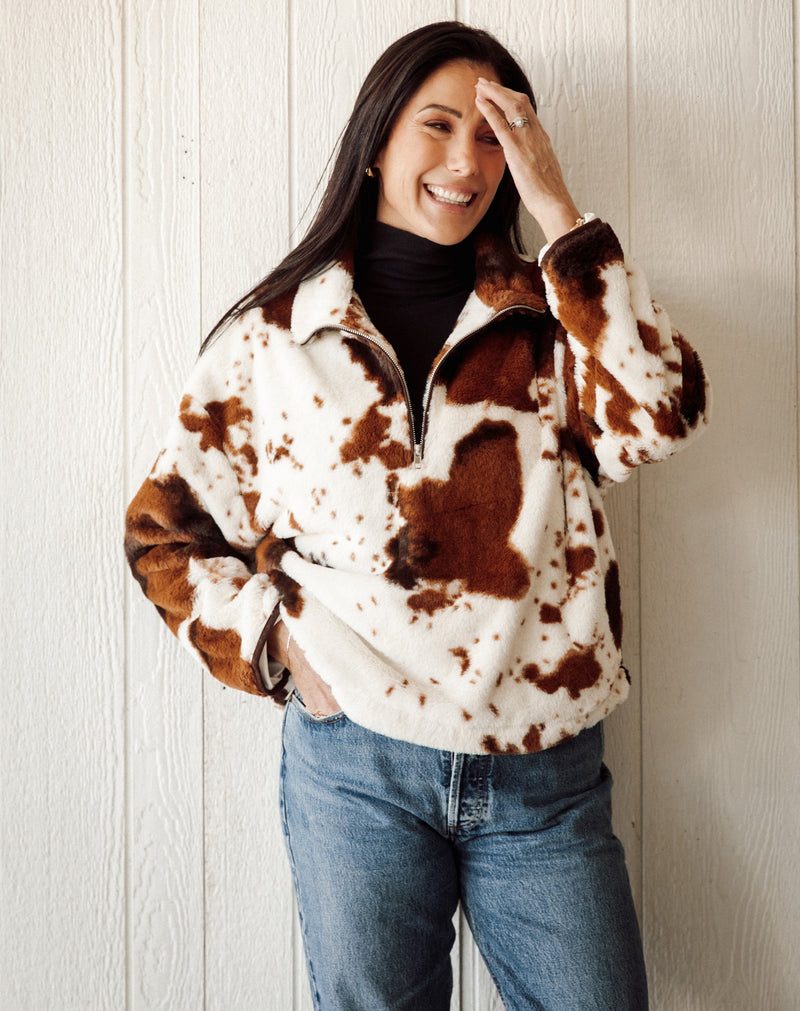 Cowhide 1/2 Zip
