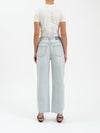 DAZE - Westward Barrel Jeans
jeans, denim, denim jeans, barrel jeans, barrel, barrel denim, raw edge, raw edge hem, raw hem, raw denim, stretch denim, 