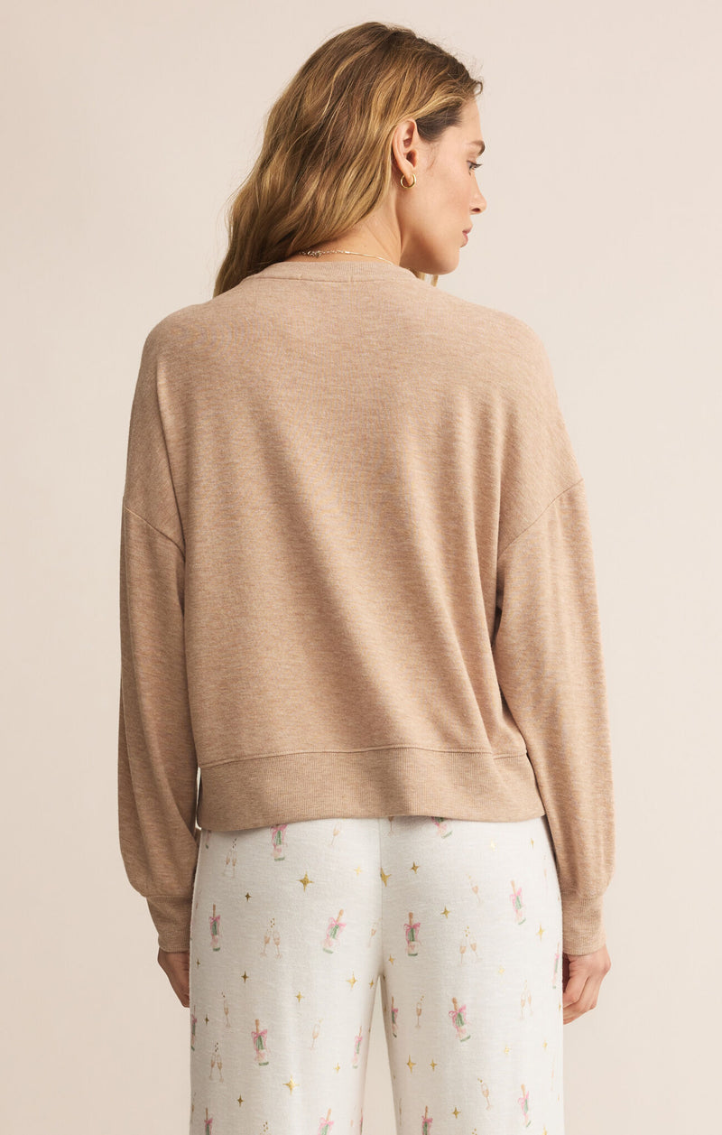 Champagne Long Sleeve Top