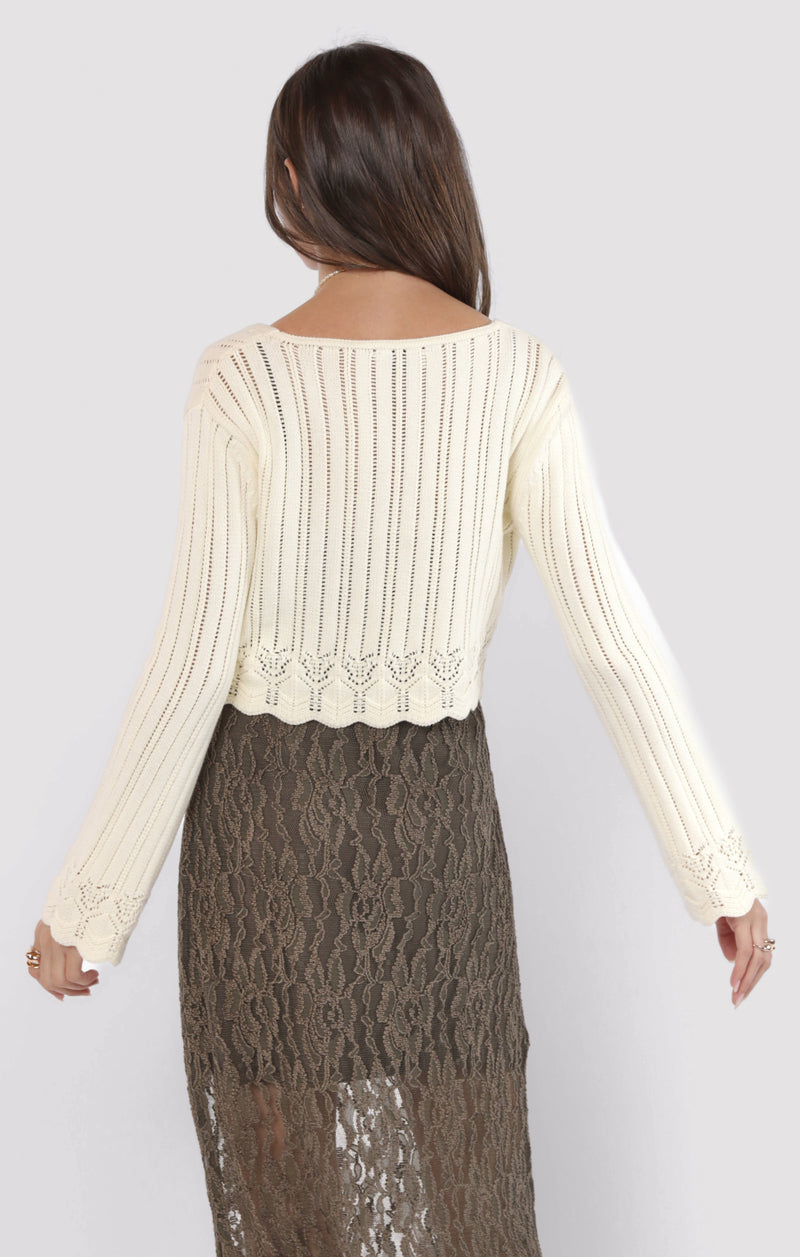 Chamomile Front Tie Cardigan