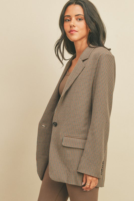 Houndstooth Blazer