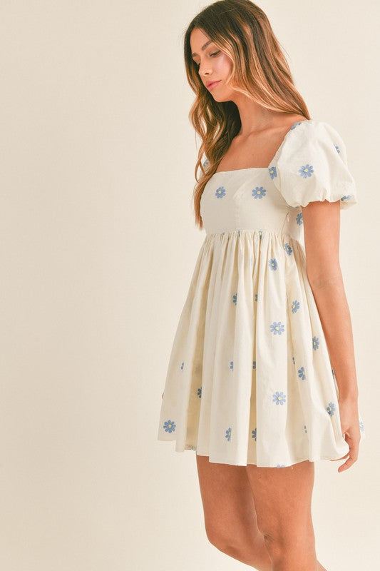 Floral Babydoll Mini Dress