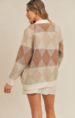 Sadie & Sage - Rowan Argyle Sweater