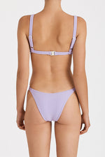 Lilac Cord Towelling Curve String Brief