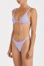 Lilac Cord Towelling Curve String Brief