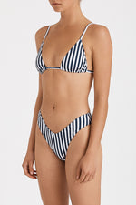 Indigo Stripe Curve Brief